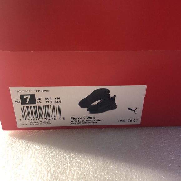 Puma women -Fierce2wn’s -size 7 -black - Picture 4 of 13
